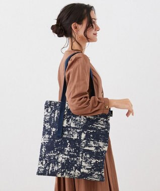 ROOTOTE 3094【A4サイズ収納】LT.アーキャトル.パターンファブリック-J 02：タイダイネイビー