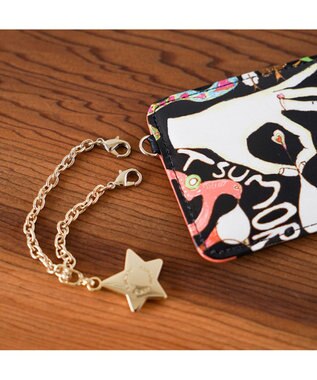 tsumori chisato CARRY ハッピースタッフ　パスケース ブラック