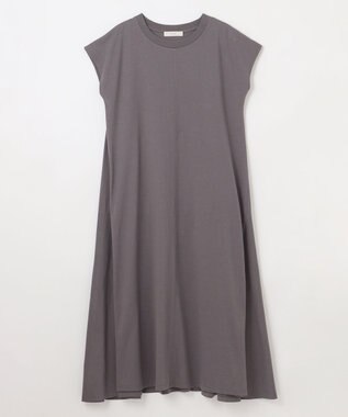 ANY 【洗濯機可】フレンチスリーブワンピース チャコール