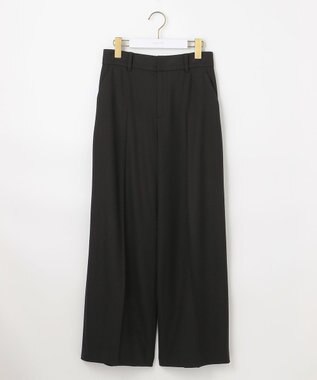 ANY SIS ビューティサーモ2WAYストレッチ ワイドパンツ ブラック