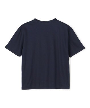 BEIGE， COOKE / オリジナルロゴ刺繍Tシャツ Navy