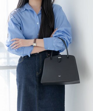 blancle シュリンクレザー ワンハンドルフォーマルバッグ