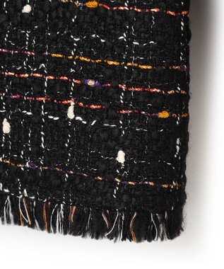 23区 L GIOLICA カラーミックスツイード ジャケット モノトーンミックス