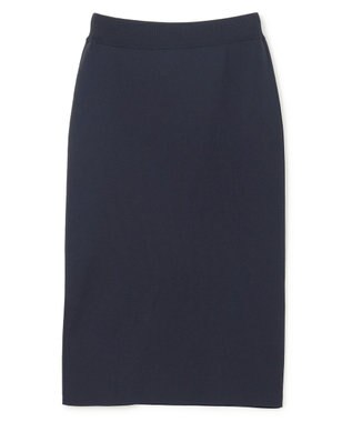 UNFILO ポリエステルフォルム Ｉラインスカート ネイビー