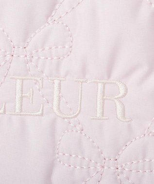 Maison de FLEUR ギャザーハンドルリボンキルティングトート Pink