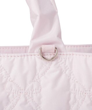 Maison de FLEUR ギャザーハンドルリボンキルティングトート Pink