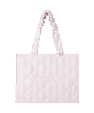 Maison de FLEUR ギャザーハンドルリボンキルティングトート Pink