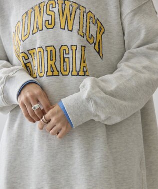 AMERICAN HOLIC ＢＲＵＮＳＷＩＣＫ　ＧＥＯＲＧＩＡ　ＢＩＧスウェット Oatmeal