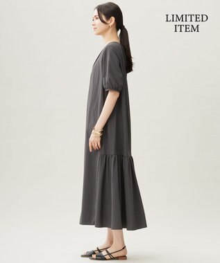 自由区 【カタログ掲載・WEB限定・接触冷感・UVカット・洗える】ファンクショナル ドレス セピア