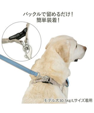 PET PARADISE ペットパラダイス 超反射 切り替え ハーネス＆リード Ｌ 《ブルーグリーン》 ブルーグリーン