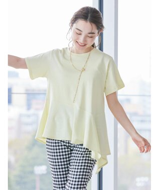 AMERICAN HOLIC 裾フレア切り替えカットプルオーバー Light Yellow