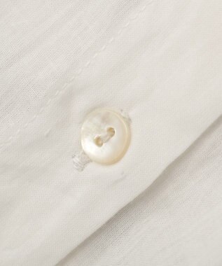 YECCA VECCA バック刺繍バンドカラーシャツ Off White
