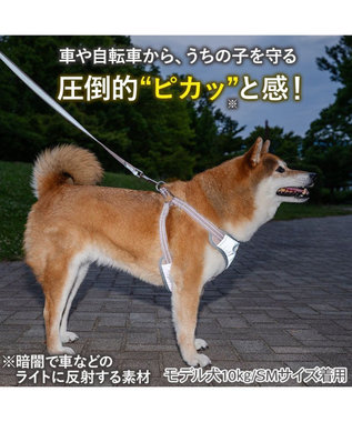PET PARADISE ペットパラダイス 超反射 切り替え ハーネス＆リード Ｌ 《ブルーグリーン》 ブルーグリーン