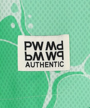 PW CIRCULUS 【MEN】WATER SURFACE プリントモックネックT ゴルフ ピーコックグリーン系5