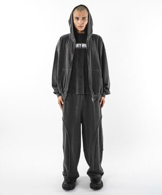 WEGO 【ユニセックス着用ITEM】バルーンBIGダブルZIPパーカー ブラックその他