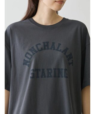 AMERICAN HOLIC ＮＯＮＣＨＡＬＡＮＴ　ＳＴＡＲＩＮＧ　カットチュニック2 Charcoal Gray