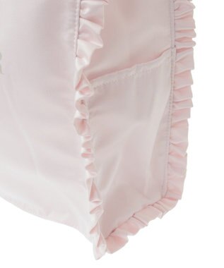 Maison de FLEUR サテンフリルスクエアトートバッグ Pink