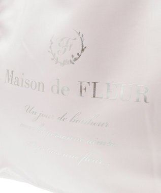 Maison de FLEUR サテンフリルスクエアトートバッグ Pink