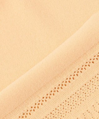 J.PRESS LADIES L 【洗える】レーヨンエリートストレッチ 編み柄 カーディガン イエロー系