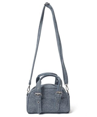 WEGO ハトメハンドルミニボストンショルダー ブルーその他