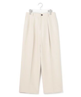 23区 【Oggi4月号掲載/洗える】ハイカウントライトクロス クロップド パンツ ベージュ系