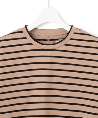 J.PRESS YORK STREET 【WOMEN】フレンチスリーブ ボーダーTシャツ ブラウン系1