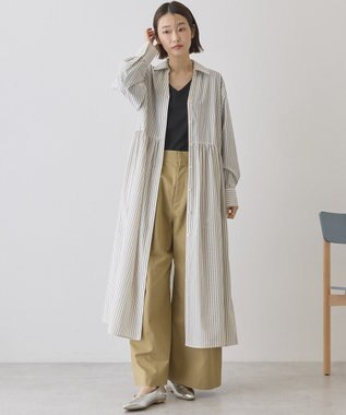 AMERICAN HOLIC Vネック裾異素材ポンチプルオーバー Black