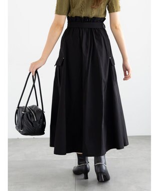 Te chichi カーゴフレアスカート ブラック