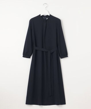 J.PRESS LADIES 【洗える】ノルディス2wayジョーゼット ワンピース ネイビー系