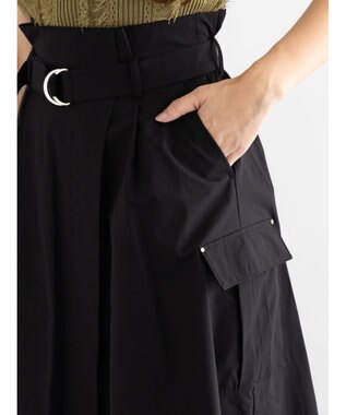 Te chichi カーゴフレアスカート ブラック
