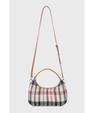 DAKS 【軽量】ポリエステル ハウスチェック 2WAYワンハンドルバッグ ブラウン