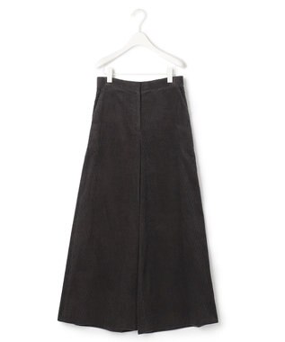 ICB コットンカポックソフトコール ワイドパンツ チャコール系