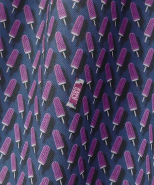 23区GOLF 【WOMEN】【接触冷感・UVケア・吸水速乾】アイス柄 切替ワンピース ネイビー系