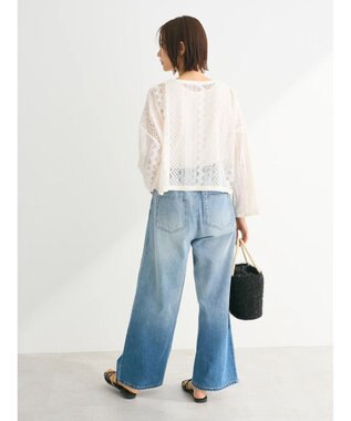 Green Parks ＳＥＴ２点　レースカーデ＋タンクトップ Off White