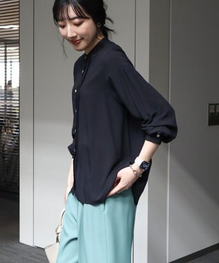 AMERICAN HOLIC サラックールタックブラウス Black