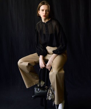 23区 L 【Oggi9月号掲載/洗える】ストレッチギャバ チノ パンツ ベージュ系