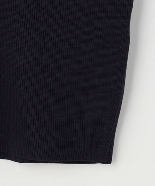 組曲 L 【先行予約・WEB限定】パール釦畦ニット プルオーバー ネイビー系