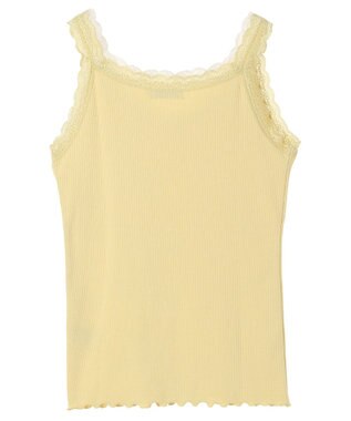 earth music&ecology ダブルレースタンクトップ Yellow