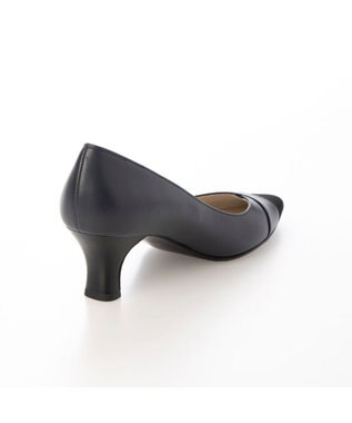 Riz raffinee <Riz raffinee>異素材ポインテッドトゥコンビパンプス ネイビー