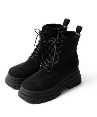 WEGO レースアップショートブーツ ブラックその他