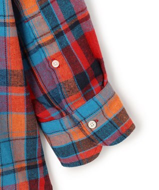 J.PRESS YORK STREET 【UNISEX】フランネルボタンダウン シャツ レッド系3