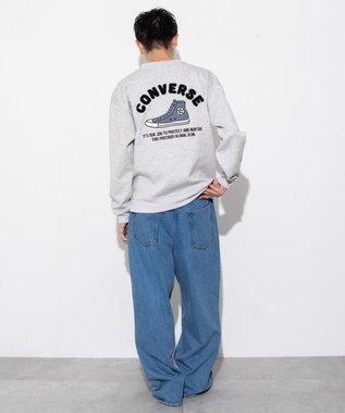 WEGO 【ユニセックス着用ITEM】CONVERSEバックサガラプルオーバー ライトグレー