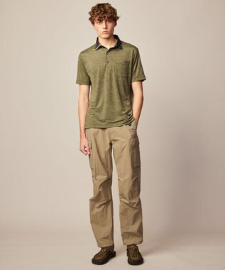 JOSEPH ABBOUD MOUNTAIN 【ユニセックス・ECO撥水/抗菌性/軽量】タスランワッシャー クライミングカーゴ パンツ ベージュ系