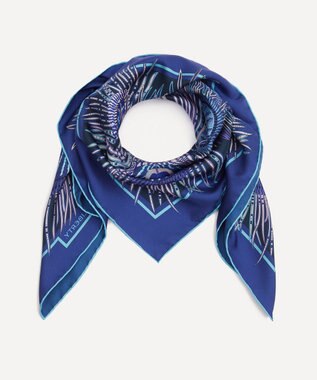 LIBERTY. ヘラ 90x90 シルクスカーフ パープル