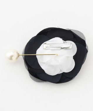 組曲 エアリーカメリアラペルピン ネイビー系