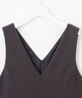 J.PRESS LADIES S 【洗える】ウールスムース ジャンパースカート グレー系