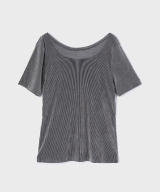 GRACE CONTINENTAL フロッキーチュールカットトップ グレー