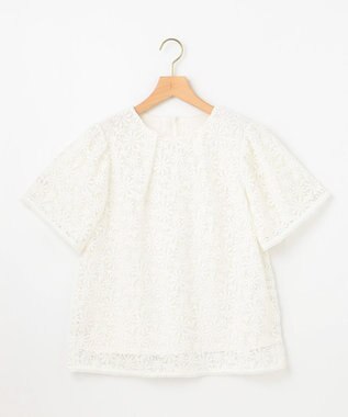 組曲 フラワーレース ブラウス アイボリー系