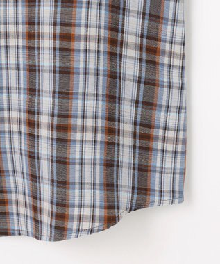 J.PRESS LADIES S 【一枚で着映え】リネンVisマドラス チェック シャツ ブラウス ブラウンチェック系