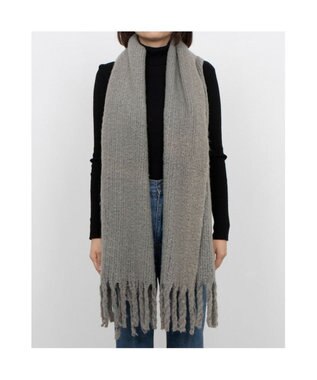 UNBILLION カシュネ cache nez / リサイクルポリラッセルニットストール カーキ